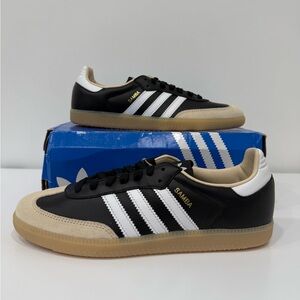 ADIDAS SAMBA OG BLACK/WHITE/GUM SNEAKER SHOE JS3832 MEN SIZE 11.5 NEW